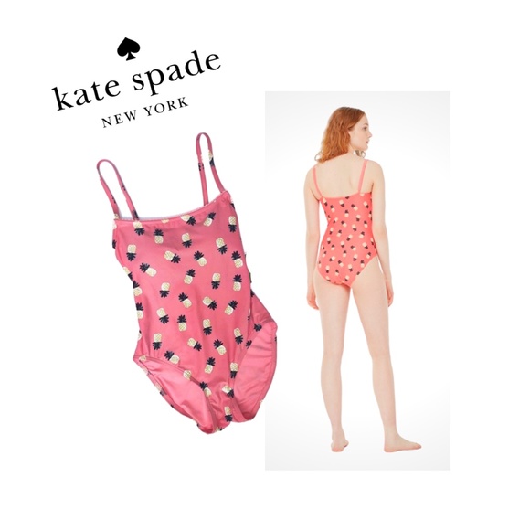 Kate Spade Swim Kate Spade One Piece Pineapple Pink Bathing Suit Poshmark